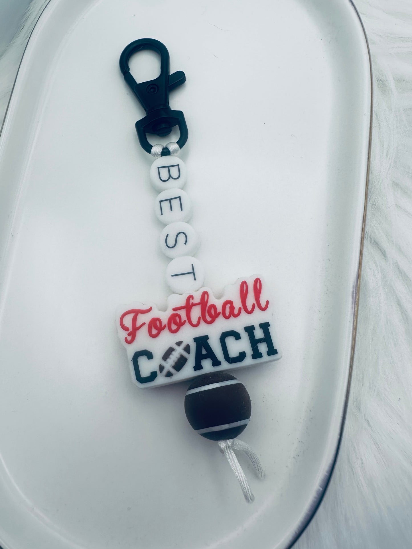 Best Football Coach Appreciation Keychain/Zipper Pull