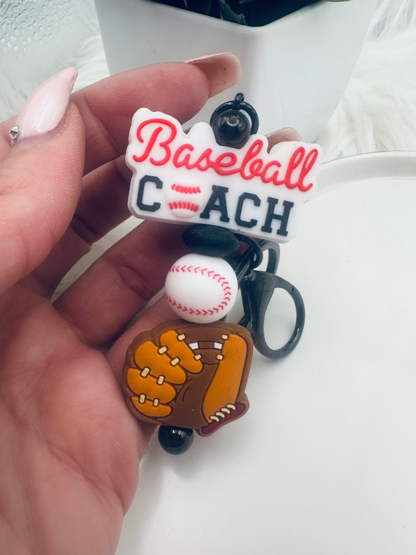 Baseball Coach Appreciation Keychain/Zipper Pull