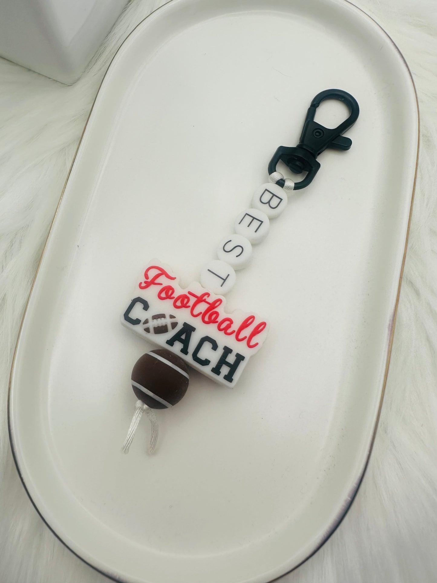 Best Football Coach Appreciation Keychain/Zipper Pull