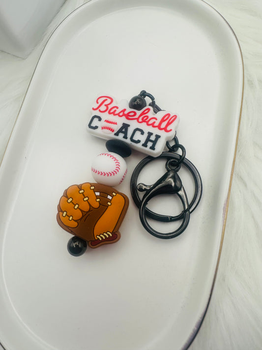 Baseball Coach Appreciation Keychain/Zipper Pull