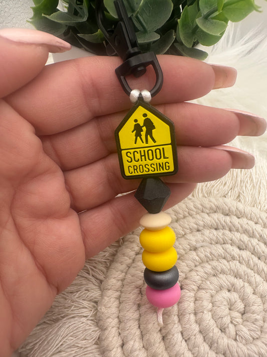 School Crossing/Eraser Keychain
