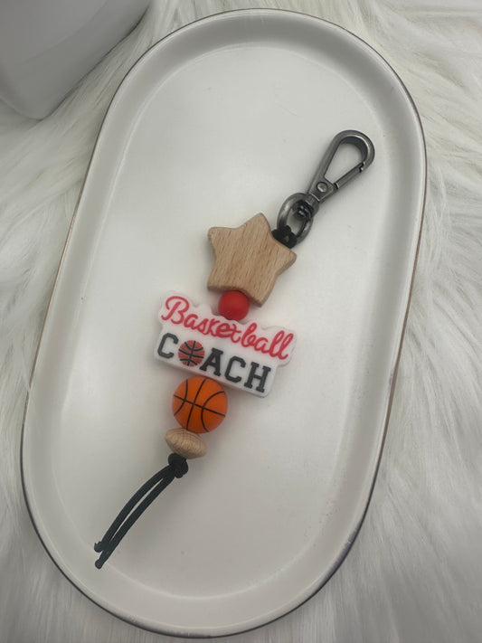 Basketball Coach Appreciation Keychain/Zipper Pull