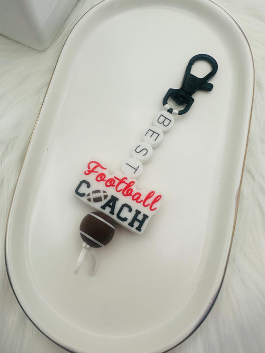 Best Football Coach Appreciation Keychain/Zipper Pull