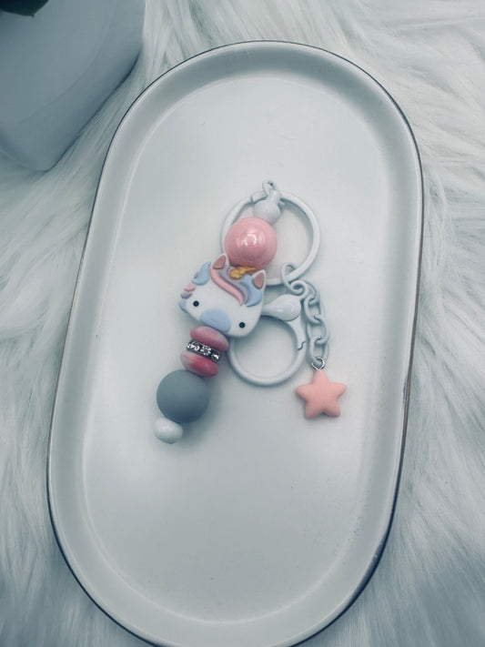 Pastel Unicorn Keychain